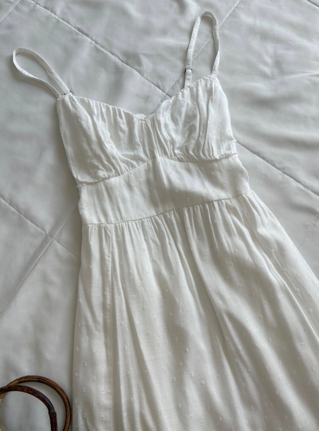 White asymmetrical dress