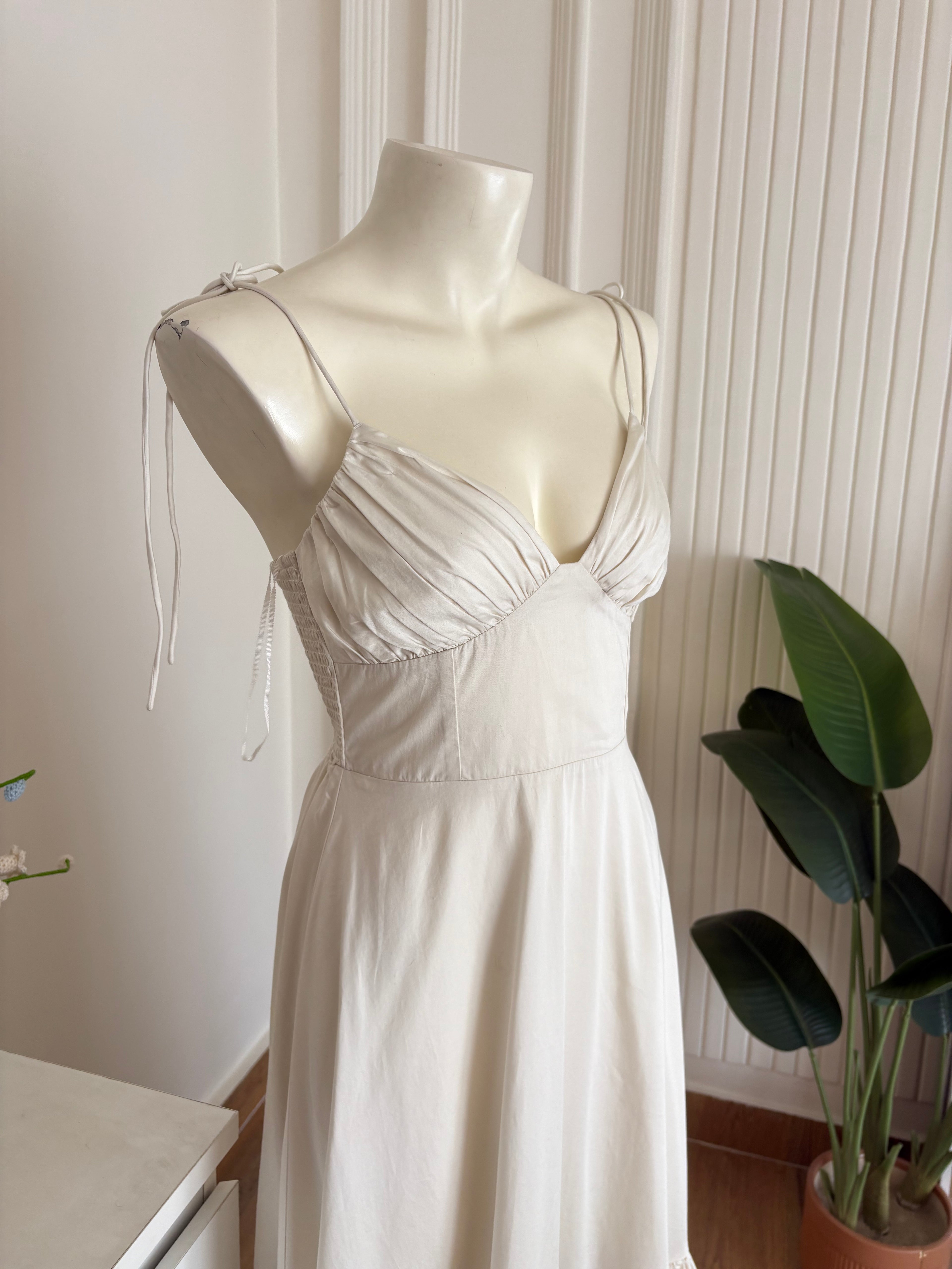 Off white maxi dress Abercrombie