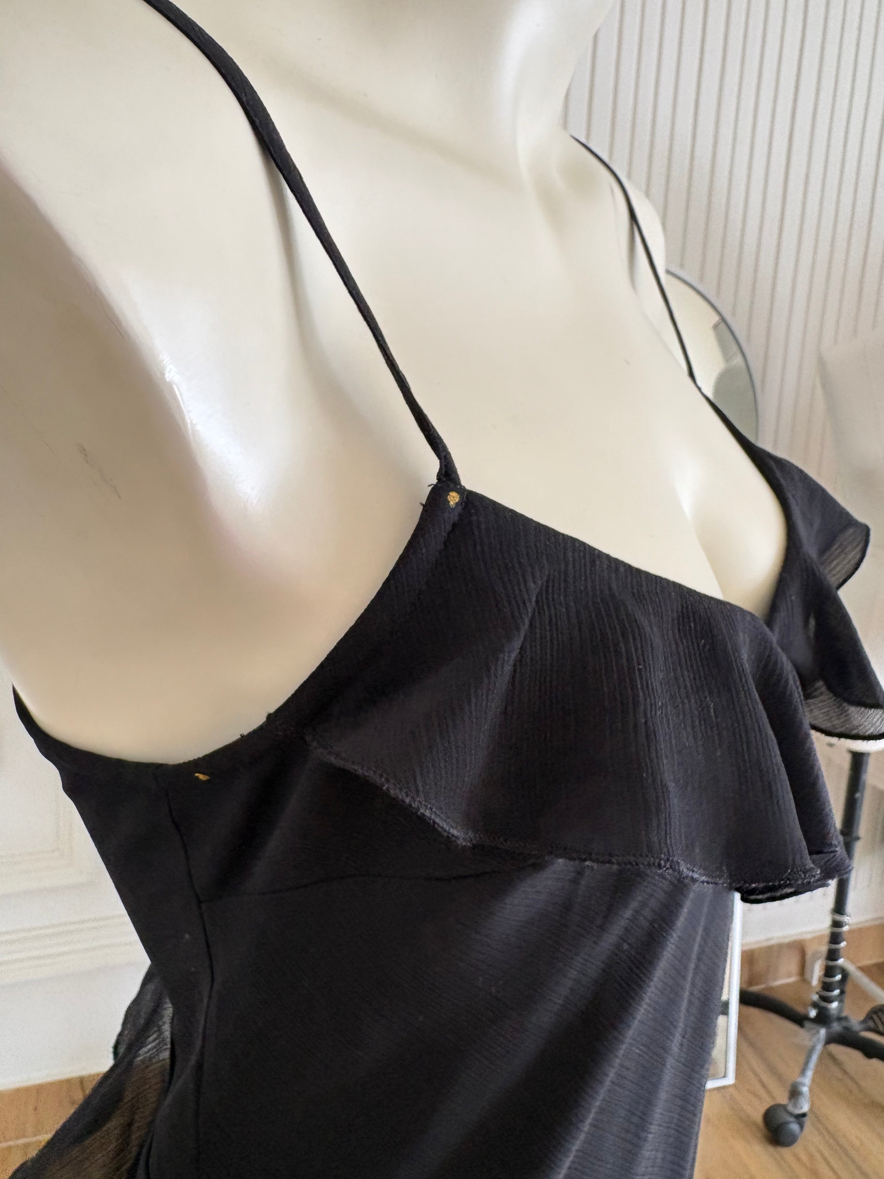 Black frill dress