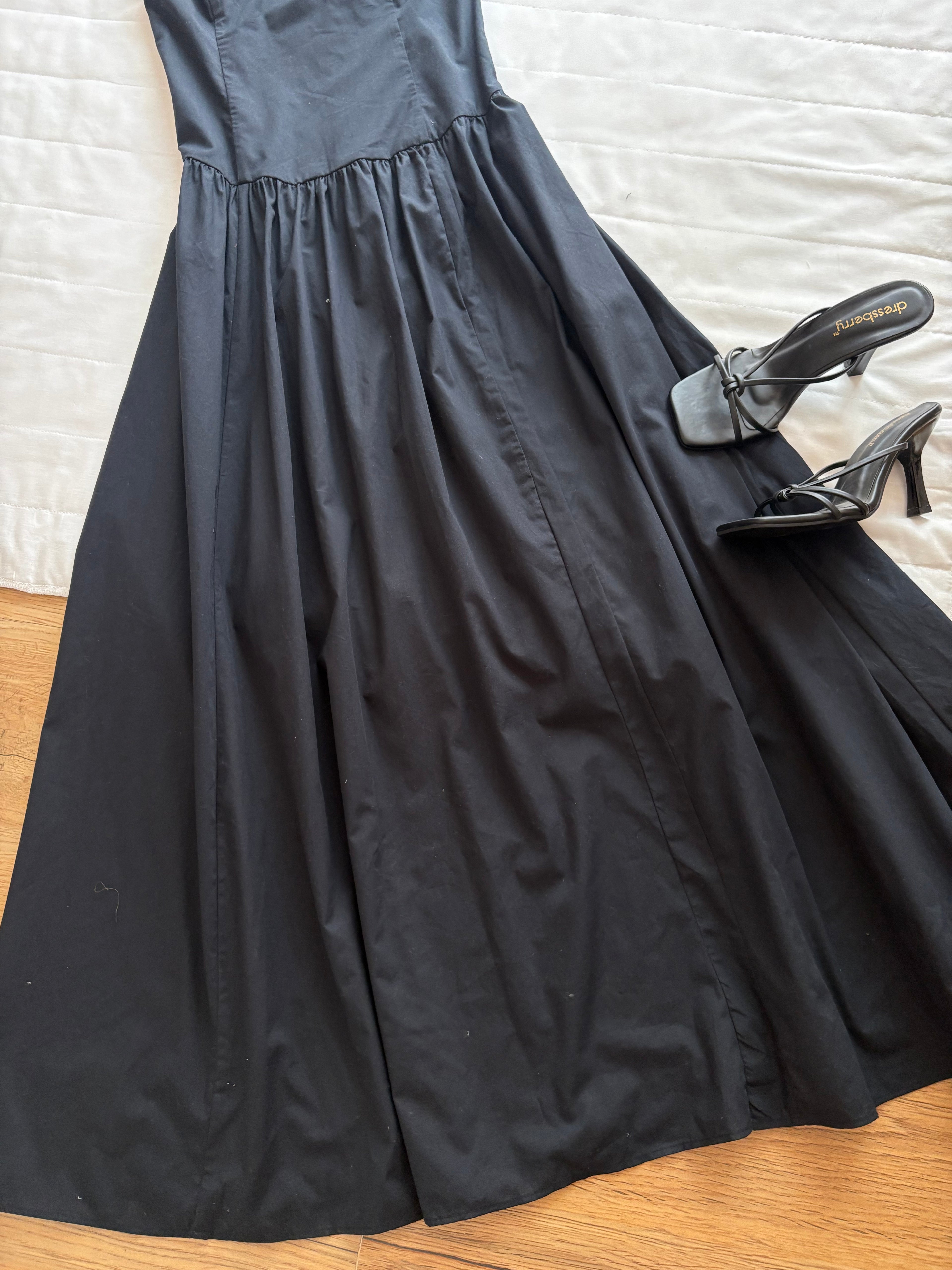Black tube dress