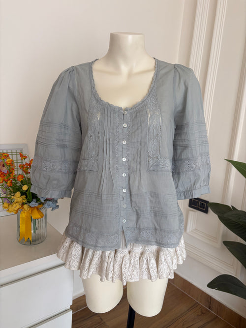 light dull greeinsh top