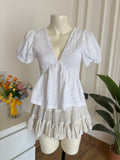 white eyelet tshirt material