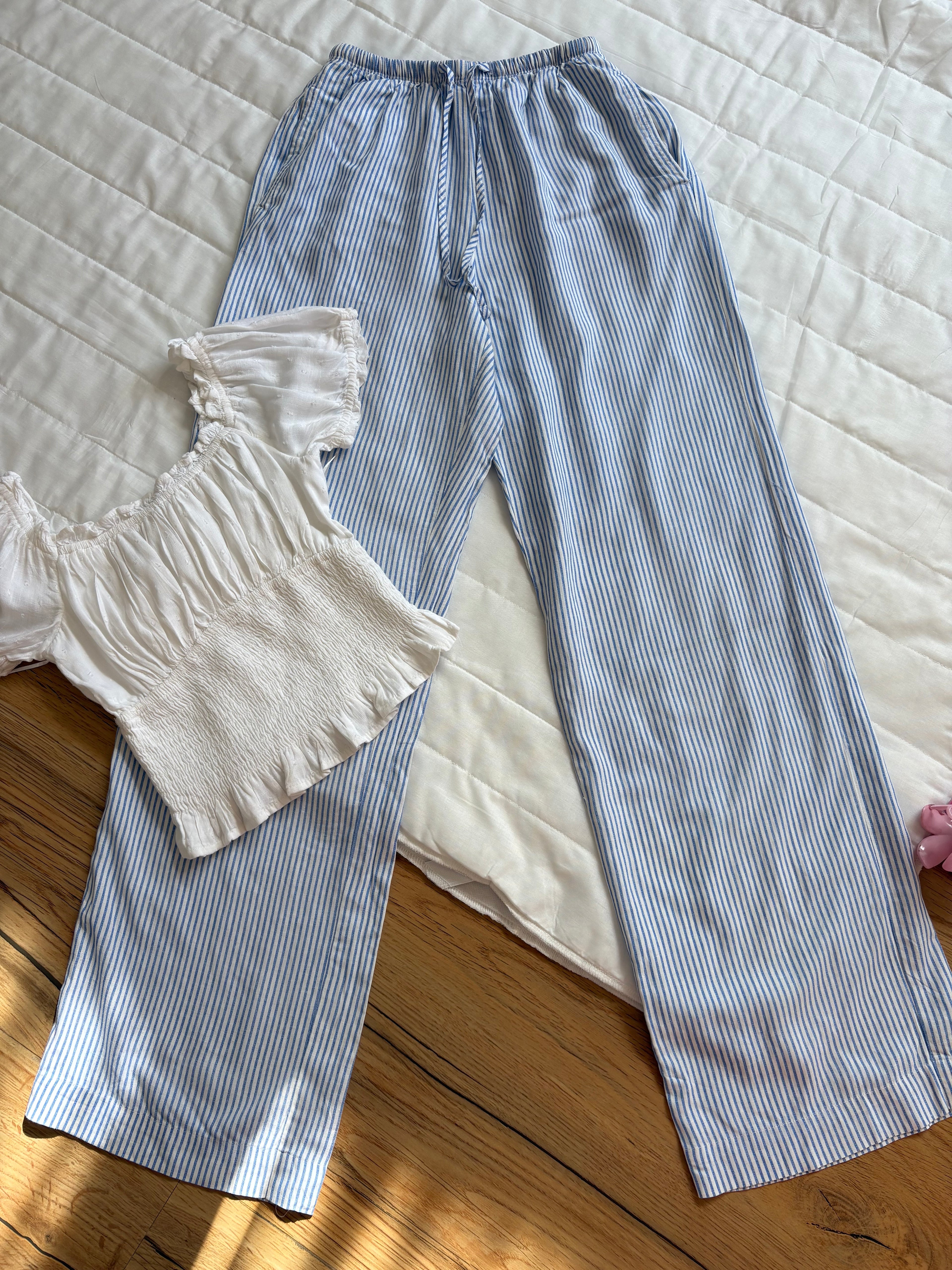 BLUE STRIPE PANT