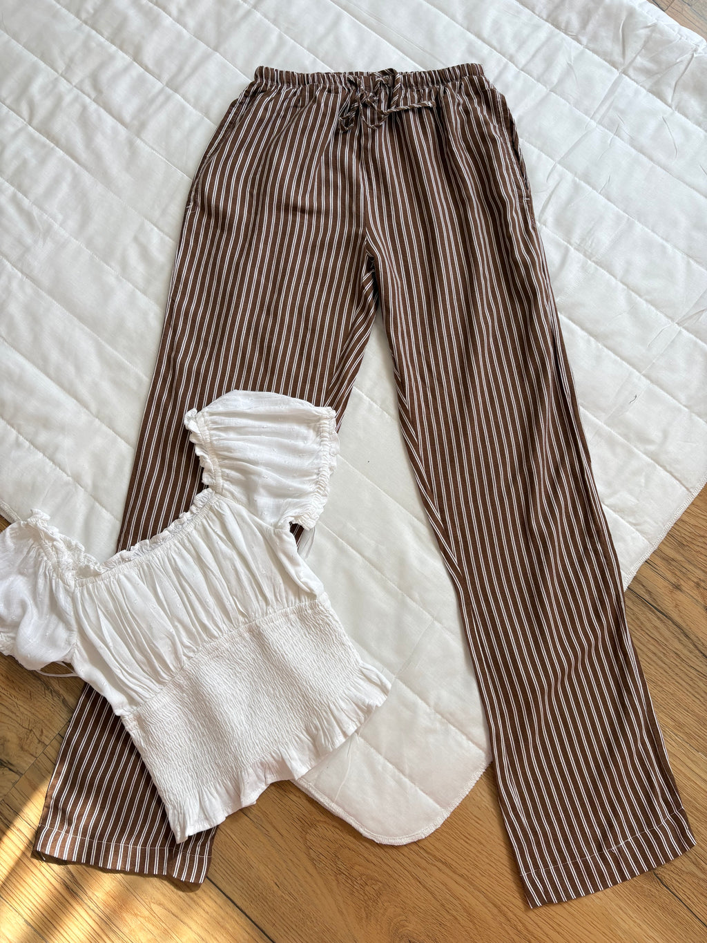 Brown bershka pants