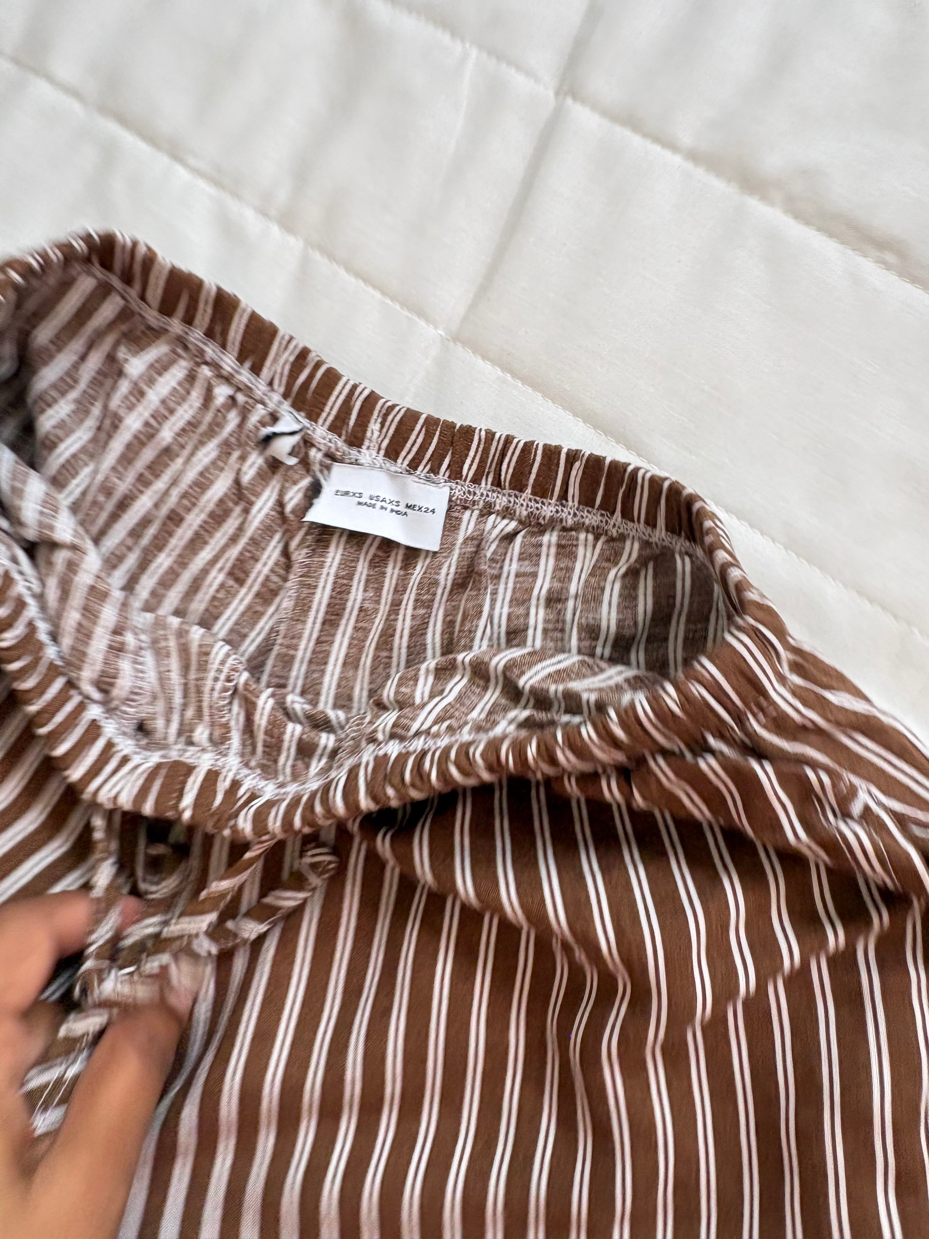 Brown bershka pants