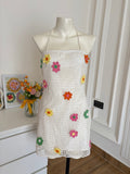 crochet white dress