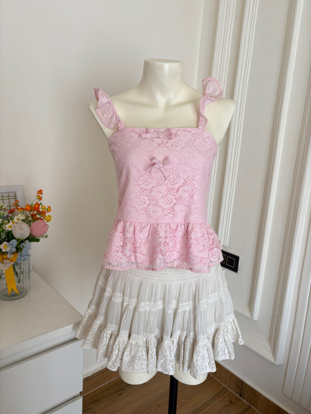 pink ribbon top