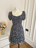black floral dress